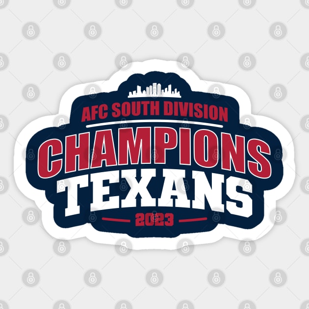 AFC SOUTH Champs Texans Sticker by Nagorniak